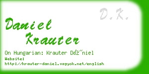 daniel krauter business card